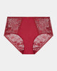 Daring Full Brief in TIBETAN RED. Flat lay front view