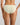 Model wears Lacey Bikini in TRANSPARENT YELLOW. On body back view