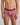 Model wears Retros Print Mens Trunk in ART TILE PRINT. On body front view