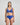 Intrigue Contour Bra in DAZZLING BLUE. Flat lay back view