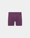 Bamboo Mens Trunk in PLUM PERFECT. Flat lay front view