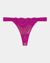 Rosa Thong in FANTASY FUCHSIA. Flat lay front view