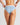 Model wears Everyday Cotton Bikini Bikini Twin Pack in DARK DENIM/FADED DENIM. On body back view