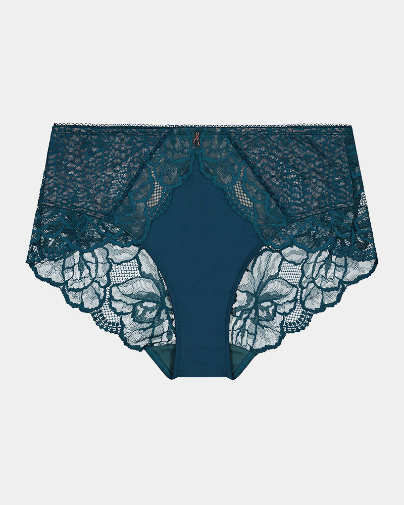 Midnight Express Full Brief in REFLECTING POND. Flat lay front view