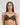 Model wears Lost Paradise Push Up Bra in BLACK PRINT. On body front view