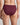 Model wears Coral High Cut Brief in FIG. On body back view