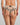 Model wears Everlasting Love Suspender in CAMEO ROSE / BLACK. On body back view