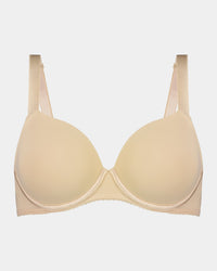 Body Basics Contour Bra in AMERICAN NUDE. Flat lay front view
