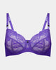 Billie Underwire Bra in TILLANDSIA. Flat lay front view