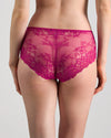 All Lacey Full Brief in FANTASY FUCHSIA. Flat lay back view