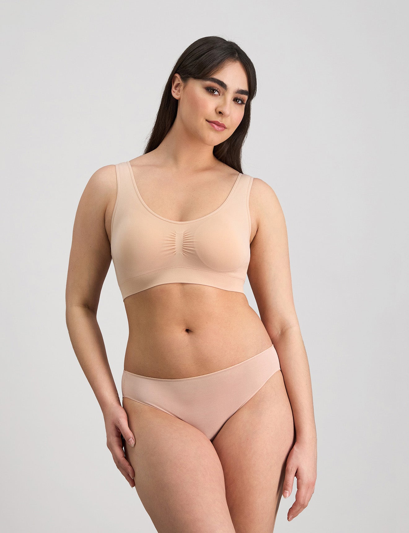Bendon Essentials Strapless Bra in LATTE. Feature shot