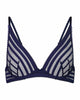 Morning Lola Underwire Bra in PEACOAT. Flat lay front view