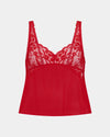 Giuliana Camisole in SALSA. Flat lay front view