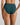 Model wears Body Cotton High Cut Brief in MEDITERRANEA. On body back view