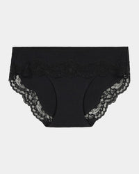 Simply Me Bikini in BLACK. Flat lay front view