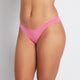 Model wears Clemence Bikini in IBIS ROSE. On body side view
