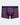 Bold Stripe Mens Trunk in MEDIEVAL/GARNET STRIPE. Flat lay front view