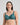 Model wears Laurel Underwire Bra in MEDITERRANEA. On body front view