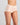 Model wears Body Cotton Full Brief Twin Pack in OXBLOOD RED/PEARL BLUSH. On body side view