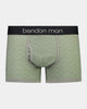 Cotton Print Series Mens Trunk in ARCH GEO. Flat lay front view