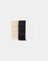 Bra Extenders 2 Hook 3 pack in ASSORTED. Flat lay front view