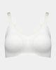 Comfit Collection Wire Free Bra in WHITE. Flat lay front view