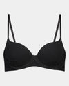 Simply Me Contour Bra in BLACK. Flat lay front view