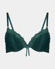 Alessandra Contour Bra in RAIN FOREST. Flat lay front view