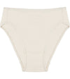 Freestyle High Cut Brief in CHAMPAGNE. Flat lay front view