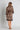 Model wears Noele Robe in LEOPARD/BLACK. On body back view