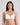 Model wears Renee Contour Bra in WHITE. On body front view