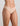 Model wears Extra-Ordinary Bikini in LATTE. On body side view