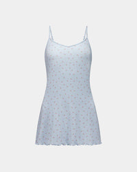 Smoothie Chemise in SKYWAY. Flat lay front view