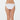 Model wears Clemence Bikini in WHITE. On body back view