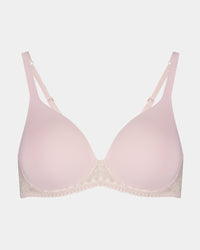 Bendon Dream-Fit Contour Bra in PALE LILAC. Flat lay front view