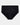 Twilight Express Full Brief in BLACK. Flat lay front view