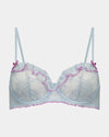 Sundae Underwire Bra in OMPHALODES. Flat lay front view