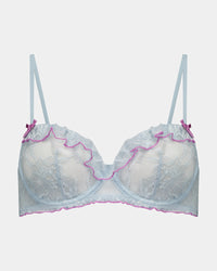 Sundae Underwire Bra in OMPHALODES. Flat lay front view