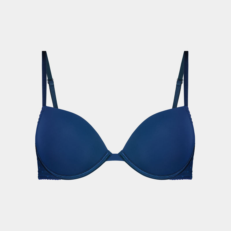 Body Basics Contour Bra in POSEIDON. Flat lay front view