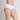 Model wears Cotton Logo Full Brief in WHITE. On body side view