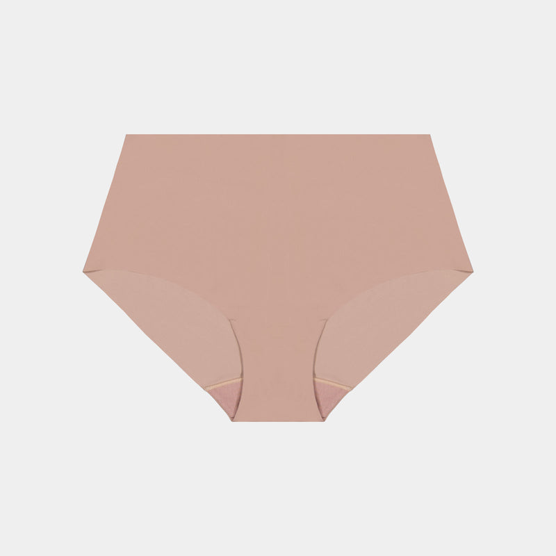 No Show Full Brief in MOCHA. Flat lay front view