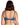 Model wears Alice Underwire Bra in BLUE WING TEAL. On body back view