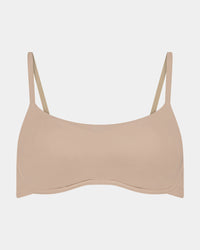 Extra-Ordinary Contour Bra in LATTE. Flat lay front view