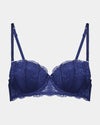 Sofia Contour Bra in Medieval Blue. Flat lay front view