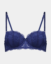 Sofia Contour Bra in Medieval Blue. Flat lay front view