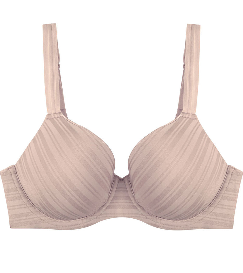 Rita Contour Bra in LATTE. Flat lay front view