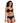Model wears Tara Contour Bra in BLACK. On body front view