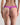 Model wears Seamless Soft Thong in RADIANT ORCHID. On body back view