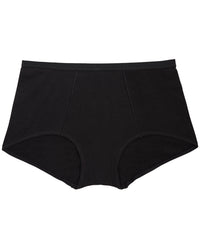 Body Cotton Full Brief in BLACK. Flat lay front view