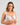 Model wears Melodrama Underwire Bra in WHITE. On body front view